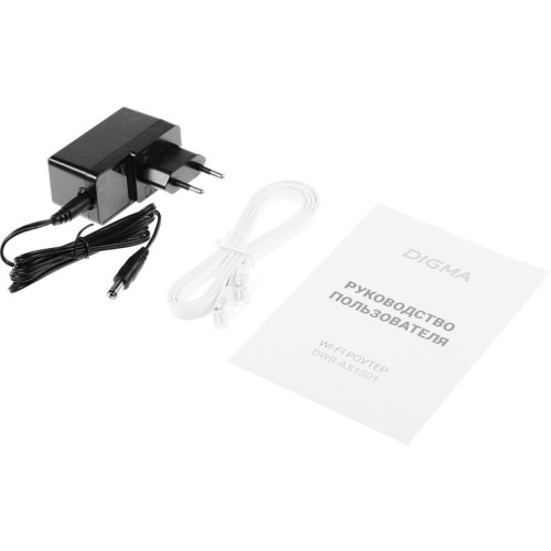 Роутер беспроводной Digma DWR-AX1501 AX1500 10/100/1000BASE-TX черный