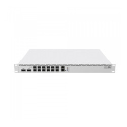 Маршрутизатор/ CCR2216-1G-12XS-2XQ Cloud Core Router with Amazon Annapurna Labs Alpine v3 AL73400 CPU (16-cores, 2GHz per core) and Marvell Prestera Aldrin2 switch-chip, 16GB RAM, 2x100G QSFP cages, 14x25G SFP28 cages, 1xGbit LAN, 2xM.2 SATA slots, Router