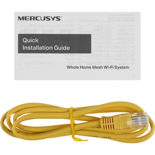 Бесшовный Mesh роутер Mercusys Halo H80X(3-pack) AX3000 10/100/1000BASE-TX белый (упак.:3шт)