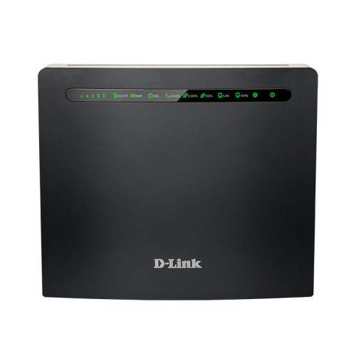 Маршрутизатор/ DWR-980 AC1200 Wi-Fi LTE Router, 1000Base-T WAN, 4x1000Base-T LAN, 2x3dBi detachable LTE antennas, 4x4dBi internal Wi-Fi antennas, SIM slot, 2xFXS+DSL+USB ports, VDSL2 support