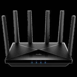 Маршрутизатор CUDY BE6500 2 5G  Wi-Fi 7 Router Dual Band Mesh, Chipset Broadcom, 802.11be/ax/ac/a/b/g/n, 5764Mbps at 5GHz + 688Mbps at 2.4GHz, 1 x 2.5Gbps WAN Port, 4 x 10/100/1000Mbps Ports, 6 x 5dBi fixed antennas, WiFi router/AP/ Repeater/WISP Mode, PP