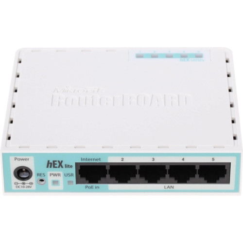 Роутер MikroTik hEX lite (RB750R2) 10/100BASE-TX белый