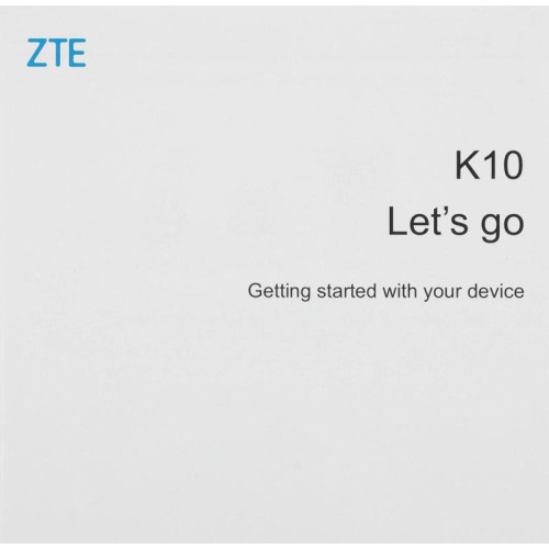 Wi-Fi роутер ZTE K10 10/100TX/4G/3G/LTE cat. 4 белый