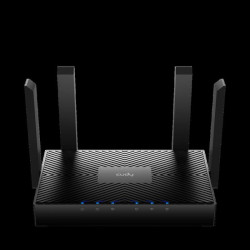 Маршрутизатор CUDY AX3000 Gigabit Wi-Fi 6 Mesh Router Dual Band, Chipset MT7981BA+MT7976CN+MT7531AE, 802.11ax/ac/a/b/g/n, 2402Mbps at 5GHz + 574Mbps at 2.4GHz, 4 10/100/1000Mbps Ports, 4 x 5dBi fixed antennas, WiFi router/AP/ Repeater/WISP Mode, PPTP/L2TP