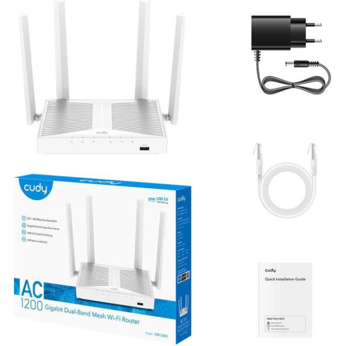 Роутер беспроводной Cudy WR1300S AC1200 10/100/1000BASE-TX