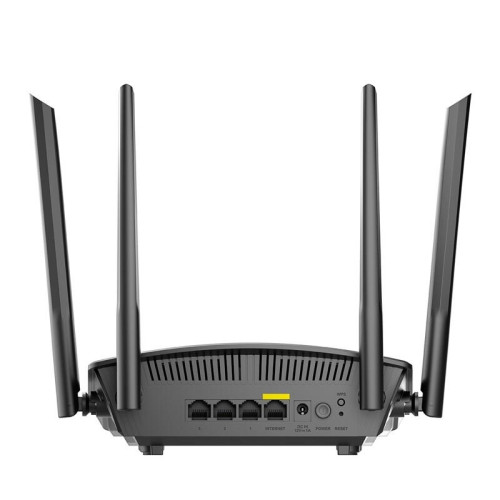Маршрутизатор/ DIR-X1860/RU/R1A AX1800 Wi-Fi 6 Router, 1000Base-T WAN, 3x1000Base-T LAN, 4x5dBi external antennas