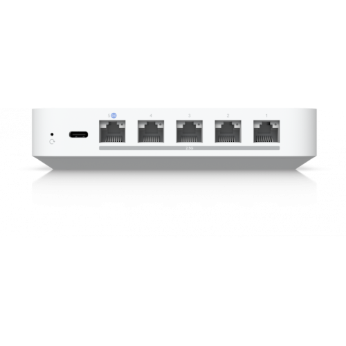 Маршрутизатор/ Compact 2.5G Cloud Gateway with 30+ UniFi device / 300+ client support, 2.3 Gbps IPS routing, and selectable NVR storage Маршрутизатор/ Compact 2.5G Cloud Gateway with 30+ UniFi device / 300+ client support, 2.3 Gbps IPS routing, and selectable NVR storage