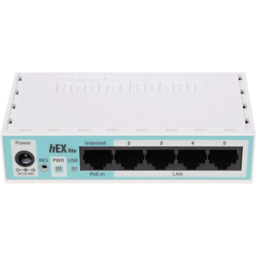 Роутер MikroTik hEX lite (RB750R2) 10/100BASE-TX белый