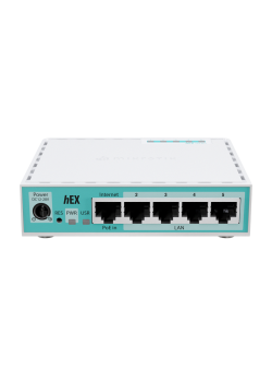 Маршрутизатор/ E50UG hEX refresh Router Dual-Core ARM64 CPU, 512MB RAM, 5 GbE Ports, USB, DC Jack
