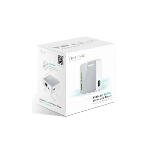 Роутер беспроводной TP-Link TL-MR3020 N300 10/100BASE-TX/4G ready белый