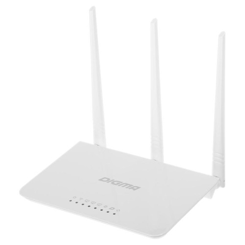 Роутер беспроводной Digma DWR-N302 N300 10/100BASE-TX белый