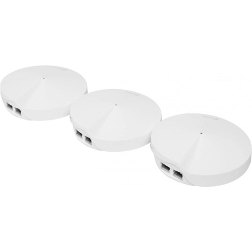 Бесшовный Mesh роутер TP-Link Deco M5 (DECO M5(3-PACK)) AC1300 10/100/1000BASE-TX белый (упак.:3шт)