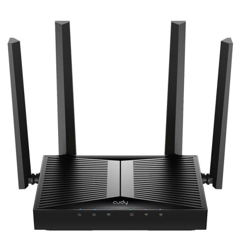 Маршрутизатор CUDY BE3600 Gigabit Wi-Fi 7 Router Dual Band Mesh Router, Chipset Broadcom, 802.11be/ax/ac/a/b/g/n, 2882Mbps at 5GHz + 688Mbps at 2.4GHz, 5 x 10/100/1000Mbps Ports, 4 x 5dBi fixed antennas, WiFi router/AP/ Repeater/WISP Mode, PPTP/L2TP/OpenV
