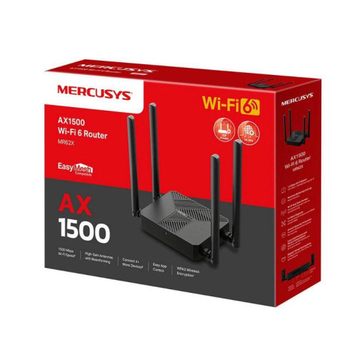 Маршрутизатор Mercusys MR62X AX1500 Wi-Fi 6 Router