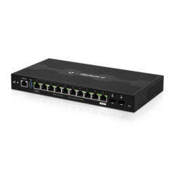Маршрутизатор Ubiquiti EdgeRouter 12  ER-12  Ubiquiti маршрутизатор 4 ядра (1 ГГц), 10х 1G RJ45, 2х SFP, раздача PoE,  ER-12  (023962)