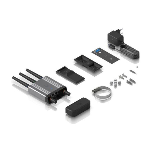 Ubiquiti UniFi Mobile Router Industrial Wi-Fi маршрутизатор с LTE-модемом категории 4, 2,4 ГГц (b/g/n), MIMO 2x2, 2x 1G RJ45, USB Type-C, nano-SIM