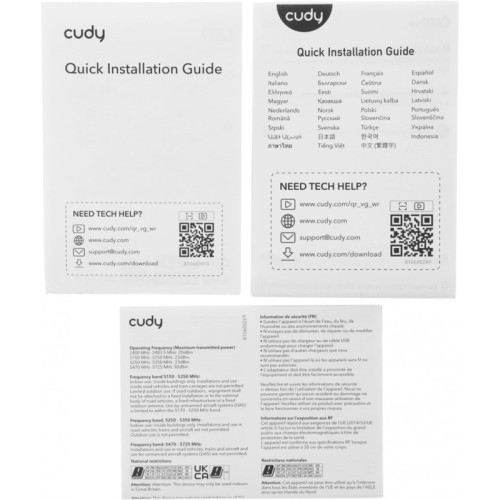 Маршрутизатор CUDY AX3000 Gigabit Wi-Fi 6 Mesh Router Dual Band, Chipset MT7981BA+MT7976CN+MT7531AE, 802.11ax/ac/a/b/g/n, 2402Mbps at 5GHz + 574Mbps at 2.4GHz, 4 10/100/1000Mbps Ports, 4 x 5dBi fixed antennas, WiFi router/AP/ Repeater/WISP Mode, PPTP/L2TP