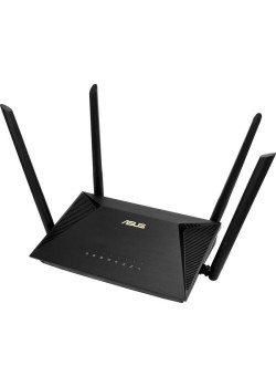Роутер беспроводной Asus RT-AX53U AX1800 10/100/1000BASE-TX/4G ready черный
