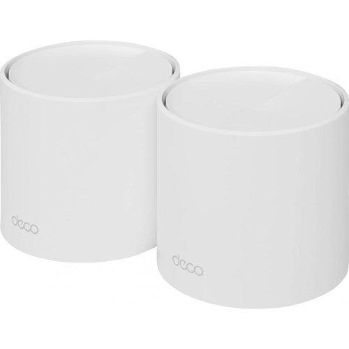 Бесшовный Mesh роутер TP-Link Deco X20(2-PACK) AX1800 10/100/1000BASE-TX белый (упак.:2шт)