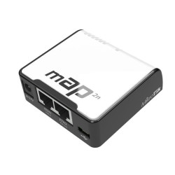 Маршрутизатор/ mAP Dual-Chain 2.4GHz micro AP, 650MHz CPU, 64MB RAM, 2xEthernet, PoE out