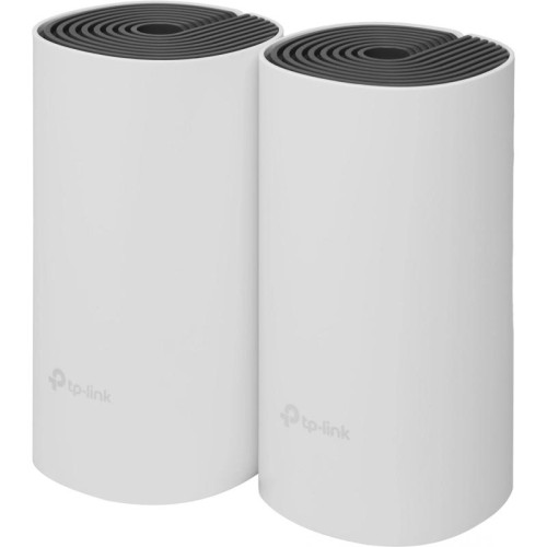 Бесшовный Mesh роутер TP-Link Deco E4 (DECO E4(2-PACK)) AC1200 10/100BASE-TX белый (упак.:2шт)