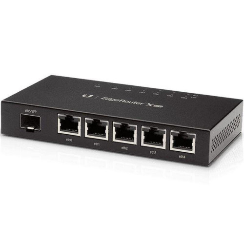 Маршрутизатор Ubiquiti EdgeRouter X SFP  ER-X-SFP  Ubiquiti PoE-маршрутизатор 2 ядра (880 МГц), 5x 1G RJ45, 1x SFP,  ER-X-SFP  раздача PoE (022203)