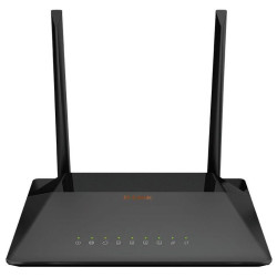 Роутер беспроводной D-Link DSL-224 N300 10/100BASE-TX черный