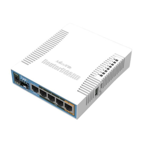 Роутер беспроводной MikroTik hAP ac (RB962UIGS-5HACT2HNT) AC1750 10/100/1000BASE-TX/SFP белый
