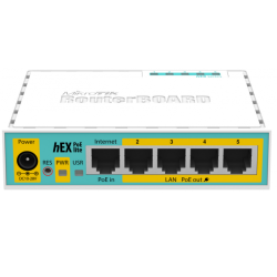 Роутер MikroTik hEX PoE lite (RB750UPR2) 10/100BASE-TX белый