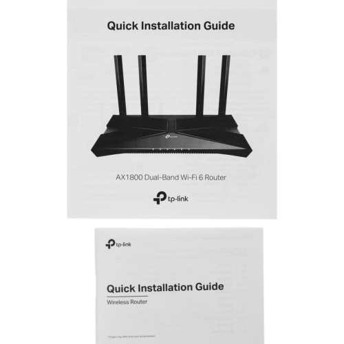 Роутер беспроводной TP-Link Archer AX20 AX1800 10/100/1000BASE-TX черный