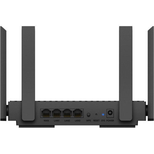 Маршрутизатор/ AX1500 Gigabit Dual Band Wi-Fi 6 Router, Chipset Realtek, 802.11ax/ac/a/b/g/n, 1201Mbps at 5GHz +300Mbps at 2.4GHz, 4 x 10/100/1000Mbps Ports, WPA3, 4 x 5dBi fixed antennas Маршрутизатор/ AX1500 Gigabit Dual Band Wi-Fi 6 Router, Chipset Realtek, 802.11ax/ac/a/b/g/n, 1201Mbps at 5GHz +300Mbps at 2.4GHz, 4 x 10/100/1000Mbps Ports, WPA3, 4 x 5dBi fixed antennas