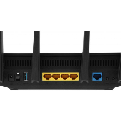 Роутер беспроводной Asus RT-AX5400 AX5400 10/100/1000BASE-TX/4G ready черный
