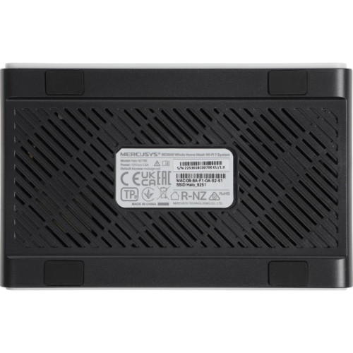 Бесшовный Mesh роутер Mercusys Halo H27BE (HALO H27BE(3-PACK)) BE3600 10/100/1000BASE-TX белый (упак.:3шт)