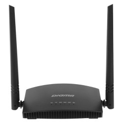 Роутер беспроводной Digma DWR-N301 N300 10/100BASE-TX черный