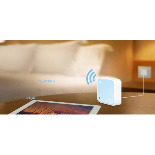 Роутер беспроводной TP-Link TL-WR802N N300 10/100BASE-TX белый