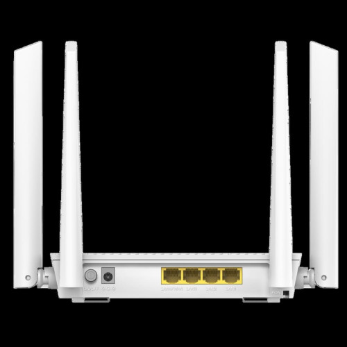 Маршрутизатор CUDY GP3000 AX3000 Wi-Fi 6 GPON Router Dual Band Gigabit xPON, Realtek chipset, GPON/EPON, 2402Mbps at 5GHz + 576Mbps at 2.4GHz, 802.11ax/ac/a/b/g/n, 1 PON Port, 4 Gigabit RJ45 port, Power ON/OFF Button,WPS Button,WiFi Button, Reset butto