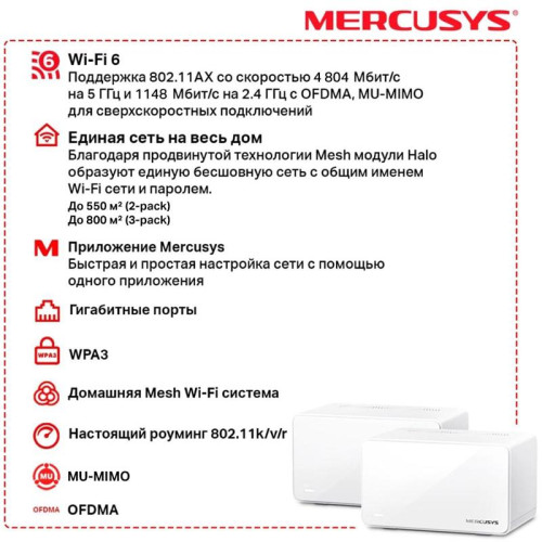 MESH система/ AX6000 Whole Home Mesh Wi-Fi 6 System