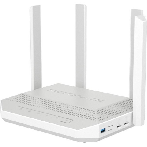 Роутер беспроводной Keenetic Netcraze Hopper 4G+ (NC-2312) AX3000 10/100/1000BASE-TX/4G cat.6 белый