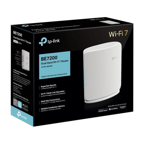 Роутер беспроводной TP-Link Archer BE450 BE7200 100/1000/2500/10000BASE-T белый