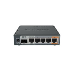 Маршрутизатор/ hEX S 5x Gigabit Ethernet, SFP, Dual Core 880MHz CPU, 256MB RAM, USB, microSD, RouterOS L4, IPsec hardware encryption support and The Dude server package