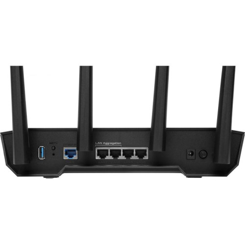 Роутер беспроводной Asus TUF-AX4200 AX4200 10/100/1000/2500BASE-TX/4G ready черный