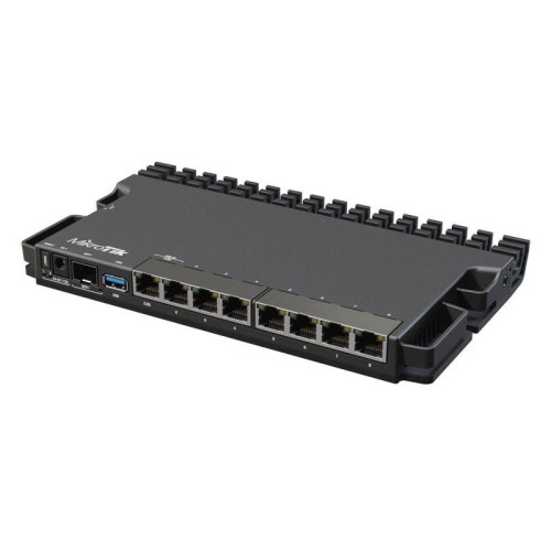 Маршрутизатор MIKROTIK RB5009UG+S+IN RouterBORD 5009UG+S+ with Marvell Armada ARMv8 CPU (4-cores, 1.4GHz per core), 1GB of DDR4 RAM, 1GB NAND storage, 1x 2.5Gbit LAN, 7x 1Gbit LAN, 1xSFP+ port, RouterOS L5, metal desktop case, PSU (007148) {20}