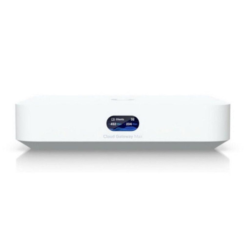 Ubiquiti UniFi Cloud Gateway Max 512GB Маршрутизатор 4 ядра (1,5 ГГц), 4х 2.5G RJ45, 1х 2.5G RJ45, SSD 512 ГБ