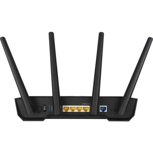 Роутер беспроводной Asus TUF-AX3000 AX3000 10/100/1000BASE-TX/4G ready черный Роутер беспроводной Asus TUF-AX3000 AX3000 10/100/1000BASE-TX/4G ready черный