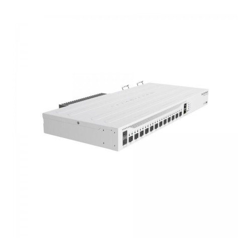 Маршрутизатор/ CCR2004-1G-12S+2XS Cloud Core Router with Annapurna Alpine AL32400 Cortex A57 CPU (4-cores, 1.7GHz per core), 4GB RAM, 1x Gigabit RJ45 port, 12x 10G SFP+ cages, 2 x 25G SFP28 cages, RouterOS L6, 1U rackmount case, Dual PSU Маршрутизатор/ CCR2004-1G-12S+2XS Cloud Core Router with Annapurna Alpine AL32400 Cortex A57 CPU (4-cores, 1.7GHz per core), 4GB RAM, 1x Gigabit RJ45 port, 12x 10G SFP+ cages, 2 x 25G SFP28 cages, RouterOS L6, 1U rackmount case, Dual PSU