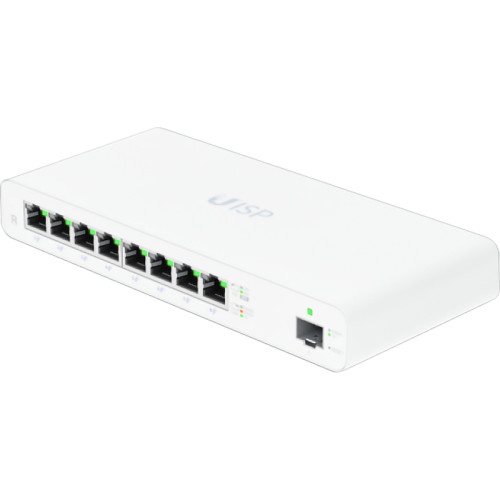 Маршрутизатор Ubiquiti UISP Router 2 ядра (880 МГц), 8х 1G RJ45, 1х SFP, раздача PoE 110 Вт Маршрутизатор Ubiquiti UISP Router 2 ядра (880 МГц), 8х 1G RJ45, 1х SFP, раздача PoE 110 Вт