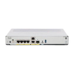 Маршрутизатор CISCO C1121-4P ISR 1100 Ethernet Router, 4x LAN Ports, 2x WAN Ports (1 copper/SFP Ethernet port+1 copper), Optional pluggable LTE USB dongle (CAT4), 4GB DRAM, 4GB FLASH, USB 3.0, Micro-USB/RJ-45