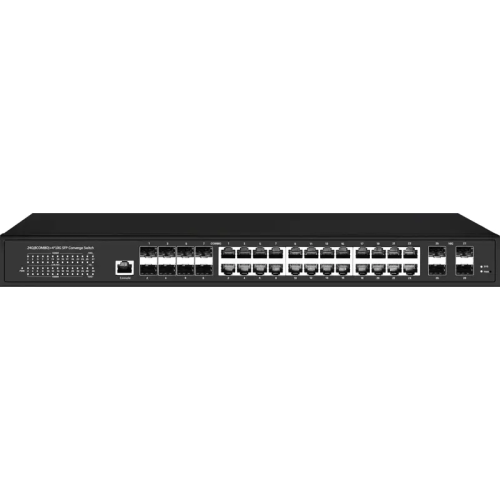 Управляемый L3 коммутатор Gigabit Ethernet на 16xGE RJ-45 + 8xGE Combo (RJ-45 + SFP) + 4x10G SFP+ Uplink. Порты: 16 x GE RJ-45 (10/100/1000 Base-T) + 8 x GE Combo Port (RJ-45 + SFP) + 4 x 10G SFP+ Uplink, Консольный порт, Уровень управления L3 (Full manag