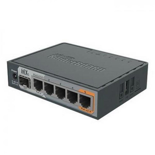 Маршрутизатор MIKROTIK RB760iGS hEX S hEX S with Dual Core 880MHz MHz CPU, 256MB RAM, 5 Gigabit LAN ports, SFP, USB, PoE-out on port #5, RouterOS L4, plastic case, PSU {20} (002785)