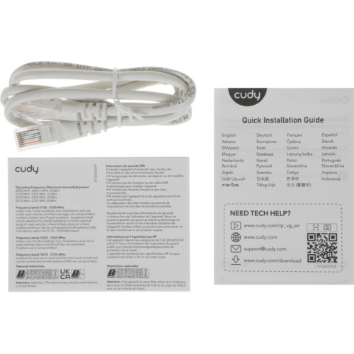 Маршрутизатор CUDY AX3000 Gigabit Wi-Fi 6 Mesh Router Dual Band, Chipset MT7981BA+MT7976CN+MT7531AE, 802.11ax/ac/a/b/g/n, 2402Mbps at 5GHz + 574Mbps at 2.4GHz, 5 x 10/100/1000Mbps Ports, 4 x 5dBi fixed antennas, WiFi router/AP/ Repeater/WISP Mode, PPTP/L2 Маршрутизатор CUDY AX3000 Gigabit Wi-Fi 6 Mesh Router Dual Band, Chipset MT7981BA+MT7976CN+MT7531AE, 802.11ax/ac/a/b/g/n, 2402Mbps at 5GHz + 574Mbps at 2.4GHz, 5 x 10/100/1000Mbps Ports, 4 x 5dBi fixed antennas, WiFi router/AP/ Repeater/WISP Mode, PPTP/L2